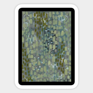 Art Acrylic artwork abstract painting Sticker